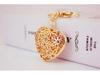 Creative Crystal Rose Alloy Heart Keychain - Women's Bag Accessory & Couple Pendant