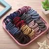 High Elasticity Ponytail Holders Basic Rubber Bands Nylon Elastic Hair Ties  for Women and Girls