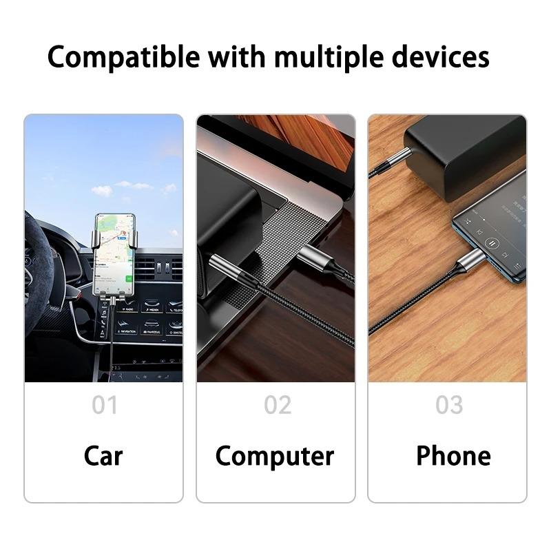 AUX аудиокабель Type-C USB C на 3,5 мм разъем AUX шнур автомобильный динамик наушники адаптер для Samsung Xiaomi Huawei Type-C конвертер