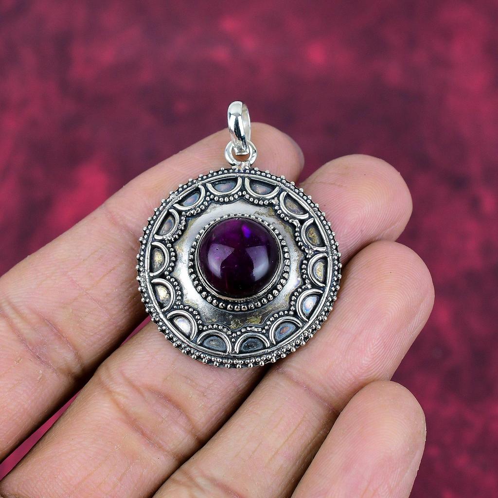 Ювелирные изделия с фиолетовым лабрадоритом, кулон из стерлингового серебра 925 пробы, ювелирные изделия ручной работы с драгоценными камнями, подарки для жены, абсолютно новый кулон