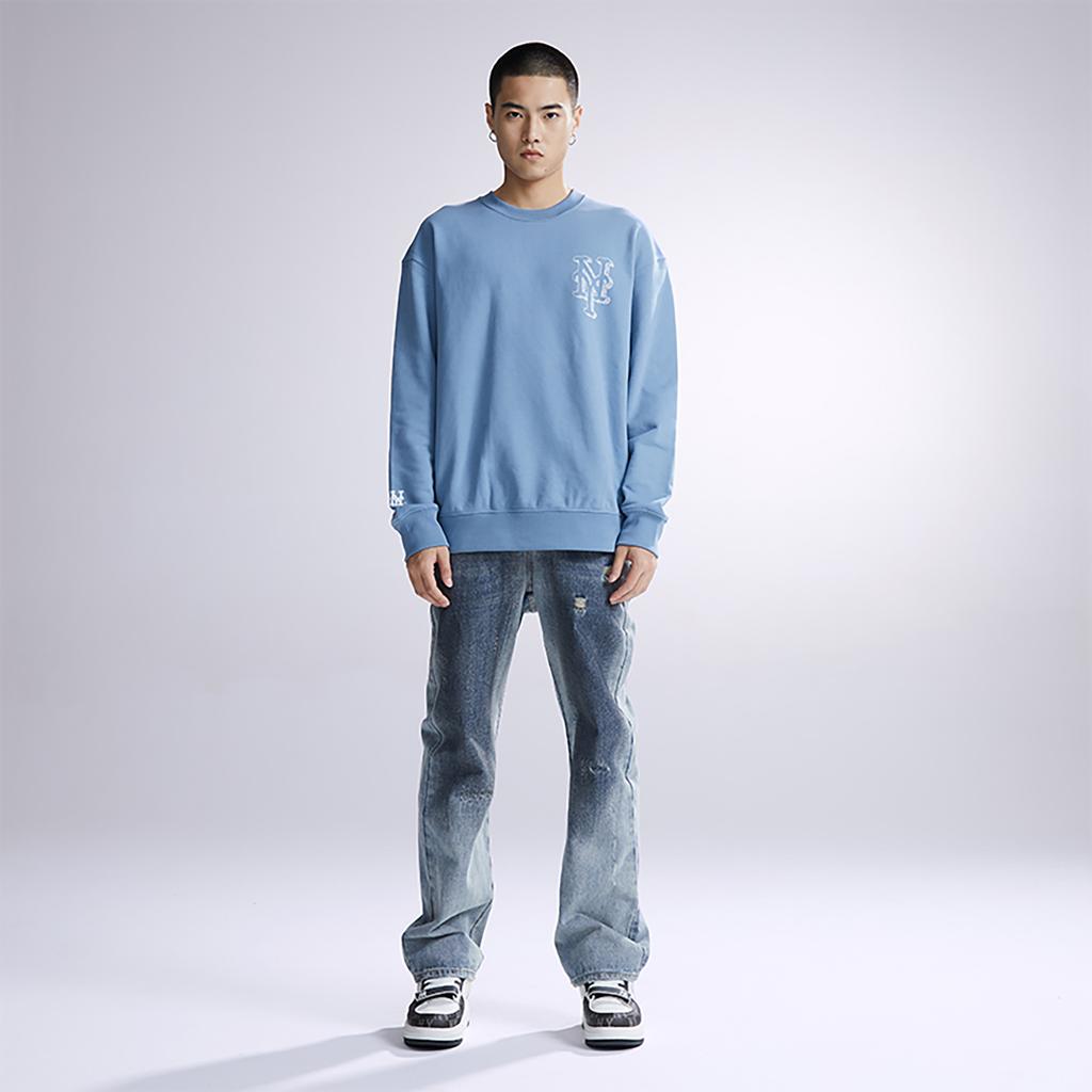 New MLB Sweatshirts Unisex Sky Blue 3AMTB0434-09BLP