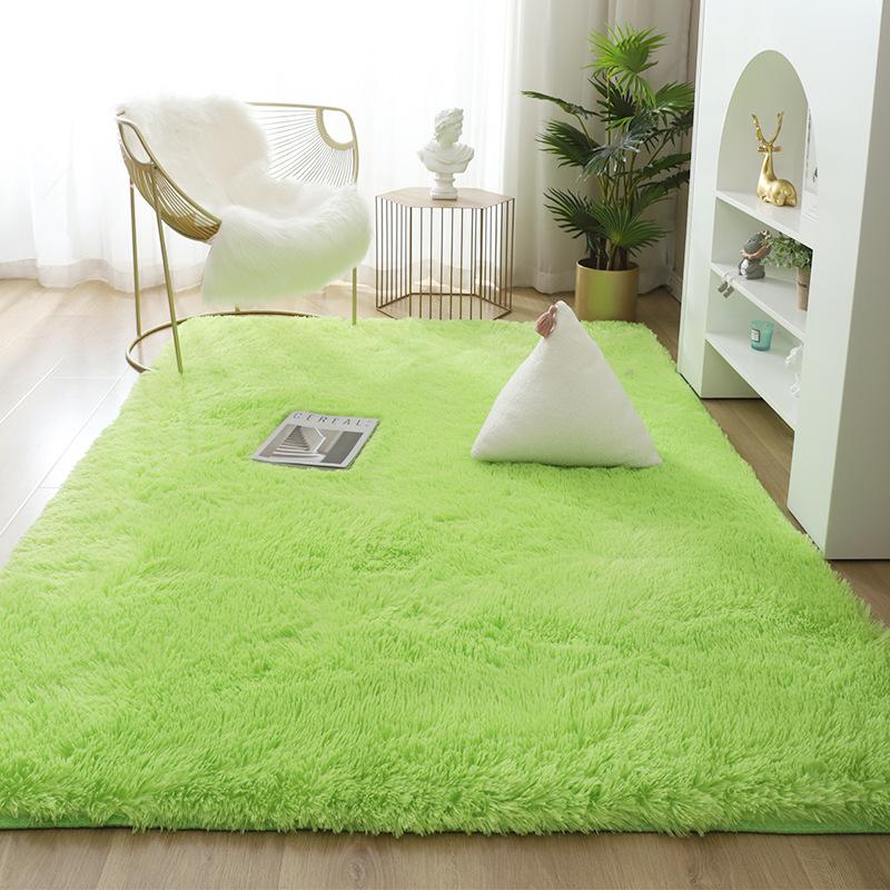 Мягкий пушистый ковер, розовый, желтый, белый, разноцветный ковер, украшение для спальни, большой ковер для девочек, плюшевый коврик для гостиной, лохматый