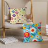 Мультяшный стиль Цветочный узор Персонализированная наволочка Декор для дикой вечеринки в детской спальне Наволочка Подарок на день рождения ребенка