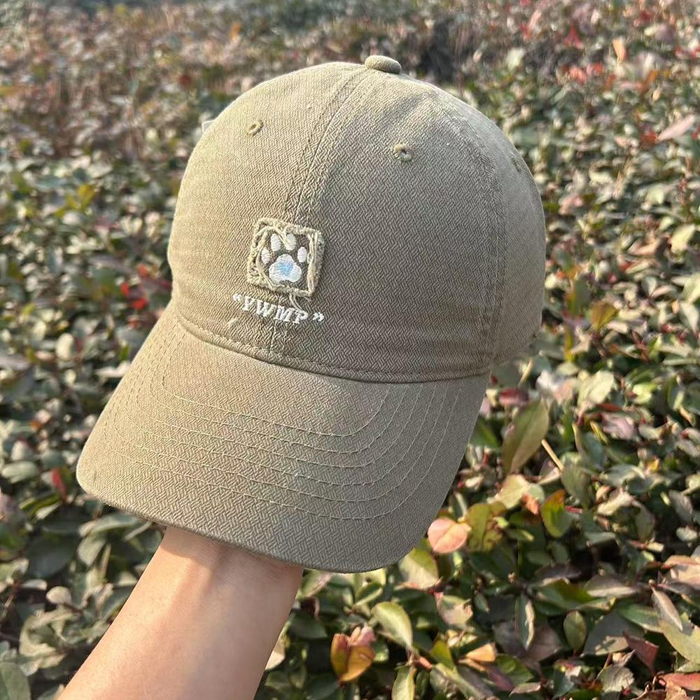 Корейская вышитая бейсболка для собак, мужская и женская, брендовая, повседневная, папина шляпа, для спорта на открытом воздухе, солнцезащитная, для гольфа