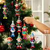 Christmas Elf Ornaments Wooden Elf Boys Girls Christmas Tree Hanging Ornaments for Home Tree Indoor Outdoor Holiday Decor