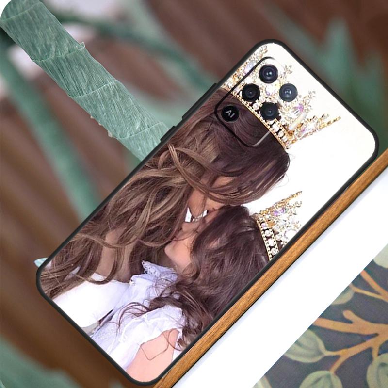 Красивый чехол для OPPO A58 A78 A98 A54 A74 A94 A16 A76 A96 A5 A9 A52 A72 A79 A53S A15 A17 A57 A77 с рисунком «Мама, Дочь, Сын»