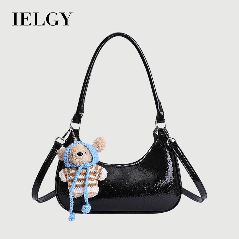 IELGY Retro Crescent Bag Spring Summer Dumpling Bag Commuter Shoulder Crossbody