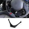 Black Car Inner Steering Wheel Decor Cover Trim For Toyota C-HR CHR 2016-2022
