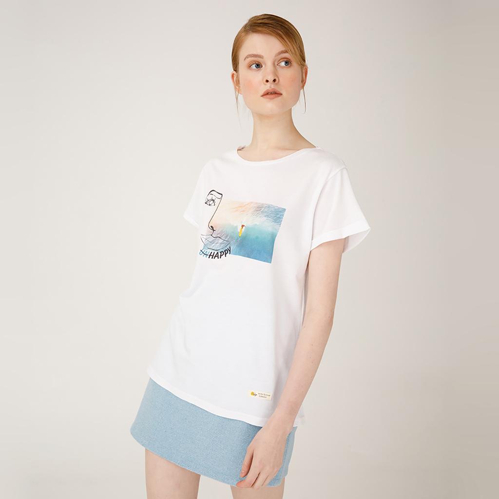 Biggdesign Женская футболка Faces Happy