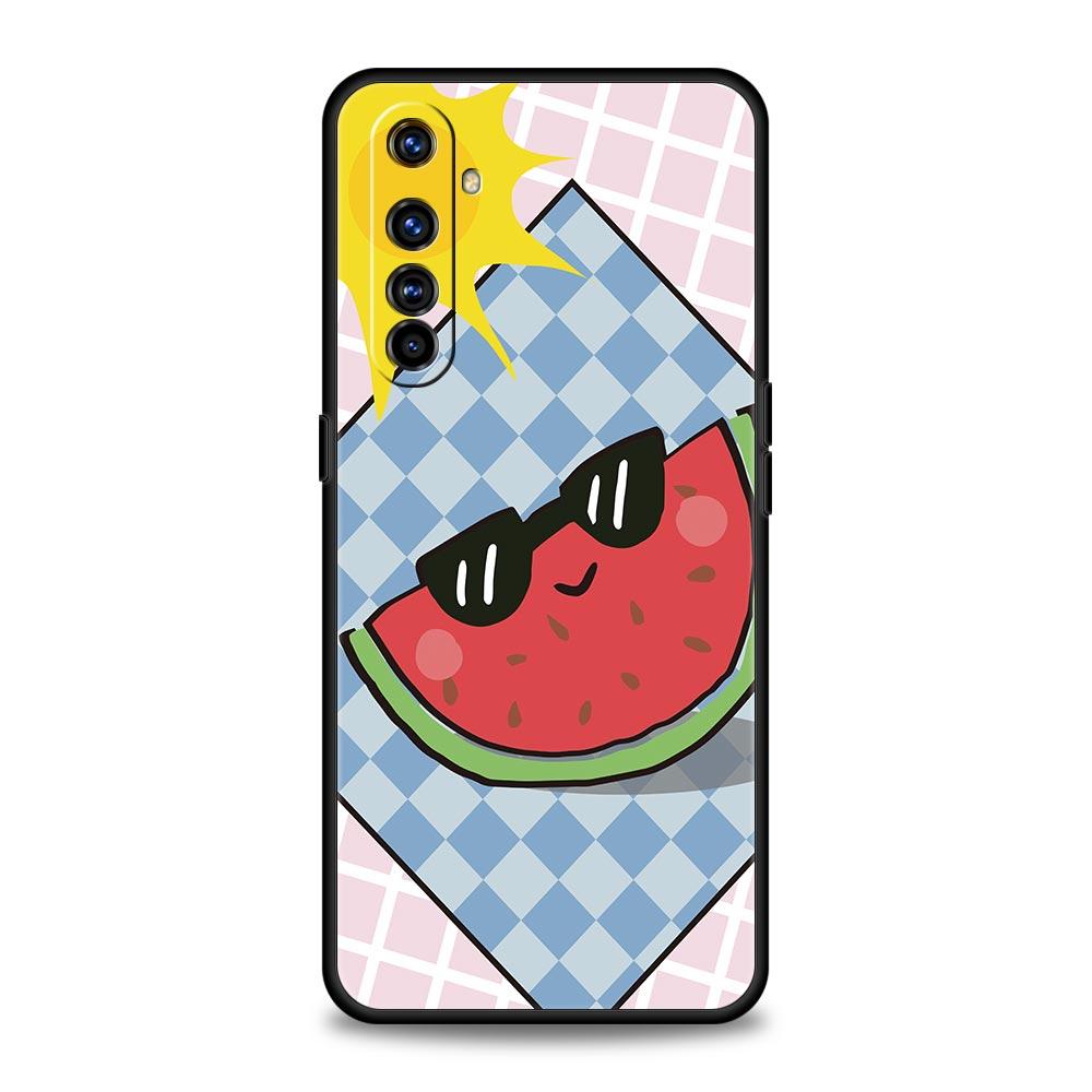 Летний арбузный чехол с фруктами для Realme 16 15T 14 13 12 11 10 4G 9 8 5G Pro Plus C21 C25 C35 GT5 GT3 GT2 Neo 2 3 3T 5 Чехол