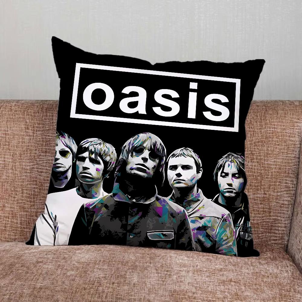 Подушка с принтом группы Music O-Oasis Наволочка для Дома Спальни Машины Офиса Декора Гостиной Подушка на Диван Подходящая