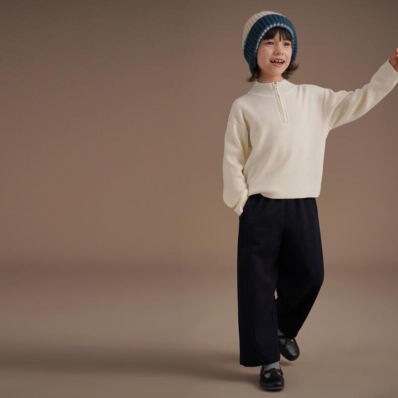 Hacikis Kids' Casual Elastic Joggers - Navy