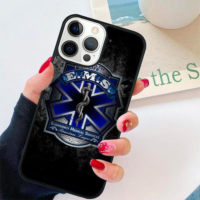 EMT Fireman Fire Rescue Coque Shell For iPhone 17 Air 15 16 14 13 12 Pro Max 11 Pro Max Plus Phone Case Cover
