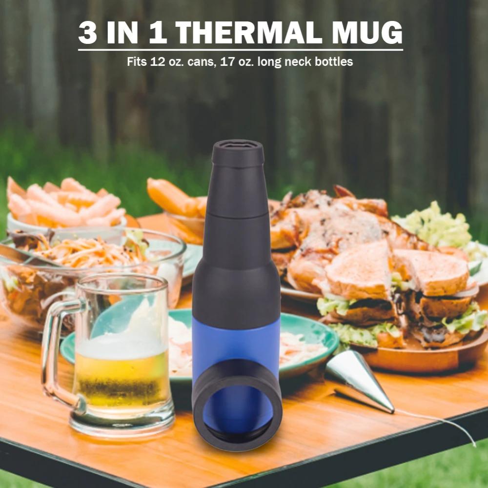 Охладитель для пивных банок с двойными стенками, держатель для пивных бутылок из нержавеющей стали, качественный охладитель напитков, Кола