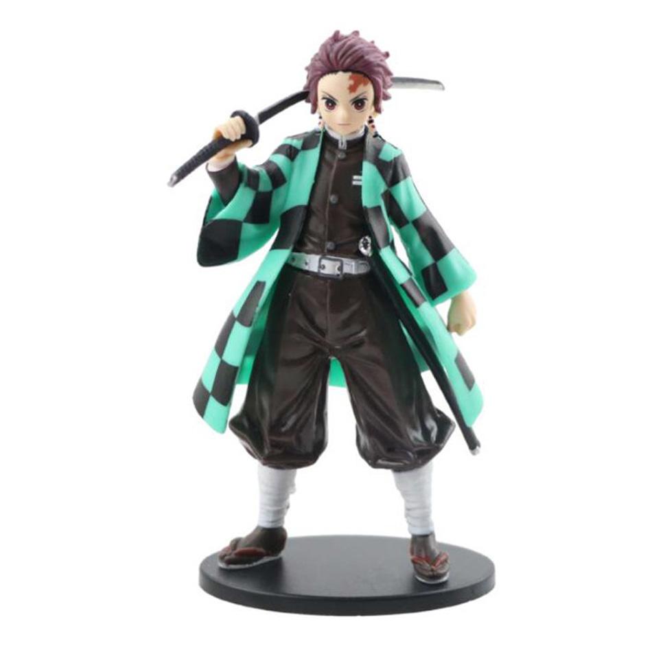 Аниме 16 см Demon Slayer Kimetsu no Yaiba фигурка Камадо Танджиро фигурка Agatsuma Zenitsu Nezuko Warrior ПВХ модель игрушки