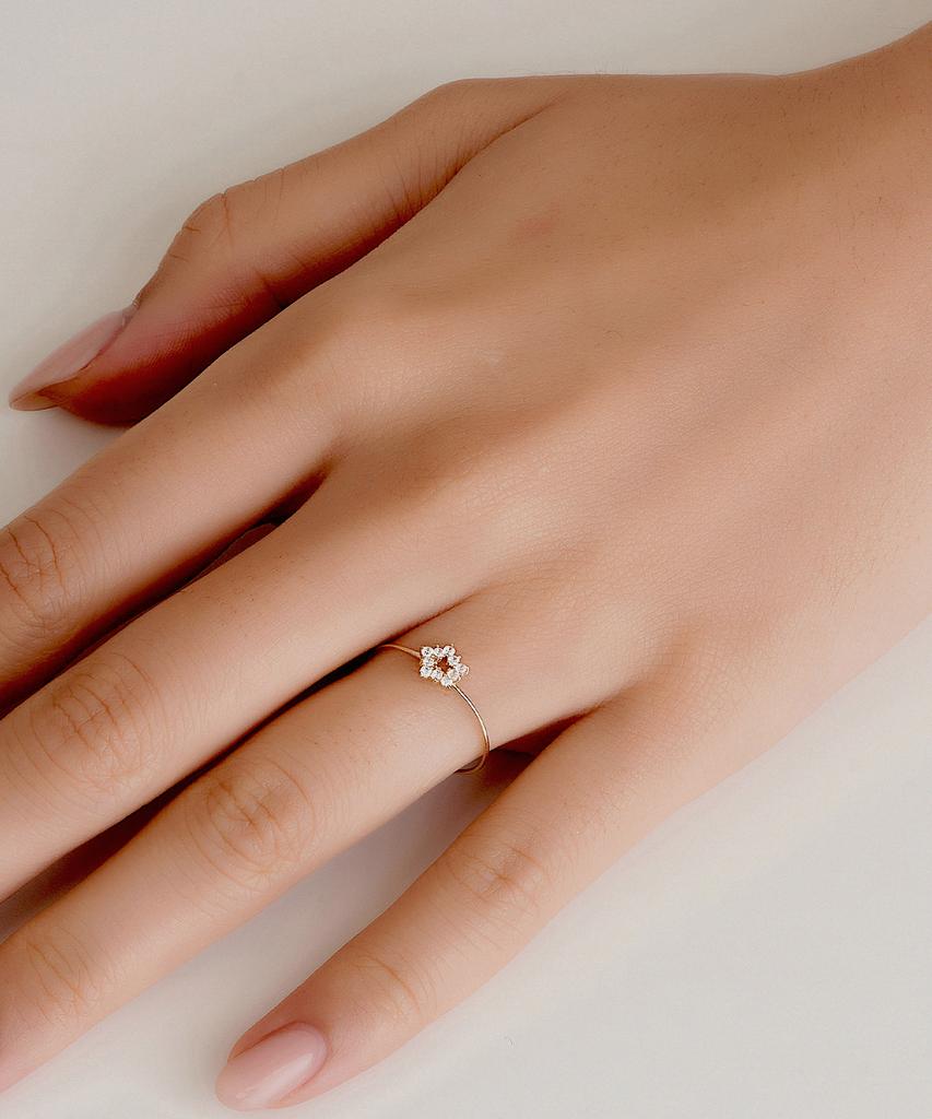 Helene Jewelry Кольцо-талисман 14K Звезда Мисс (Тип Б)