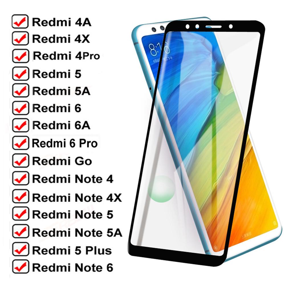 Полная защита экрана, закаленное стекло для Xiaomi Redmi 4 Pro 5 4A 5A 5 Plus Note 4 4X5 Pro, закаленное стекло, пленка