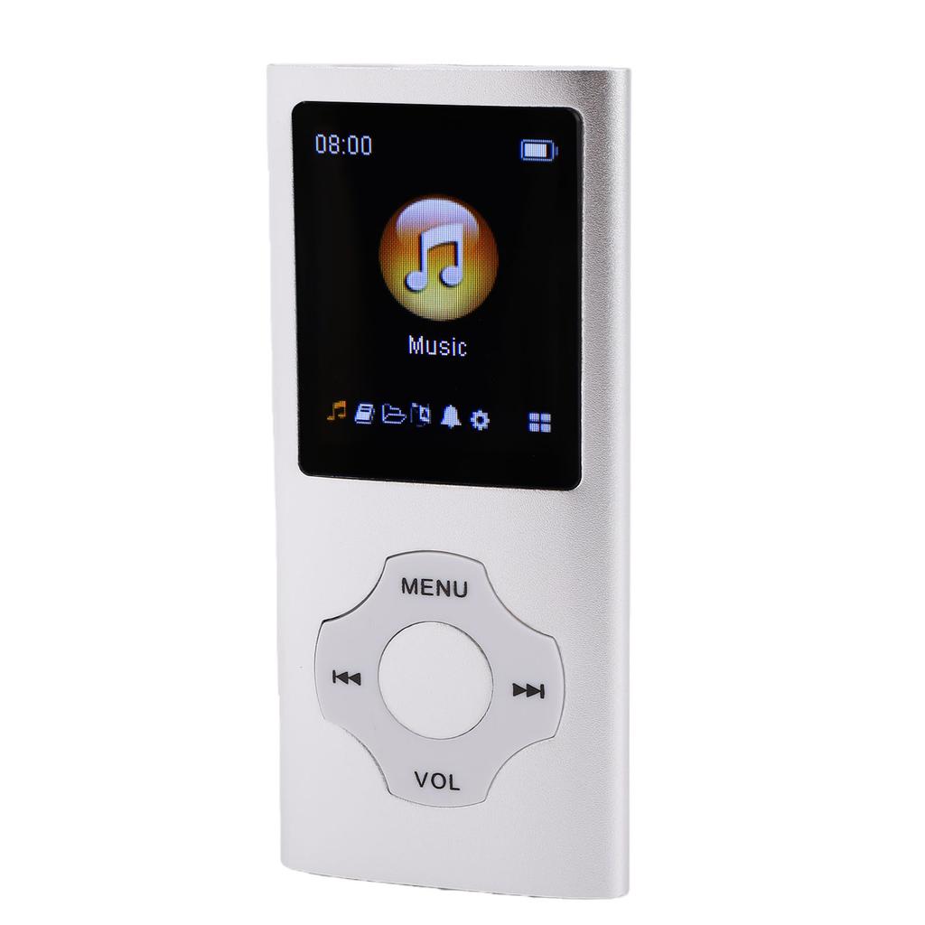 MP3-плеер 1,8-дюймовый ЖК-экран Bluetooth 5.3 HiFi Без потерь Музыкальный плеер с FM Читалка электронных книг Запись голоса Наушники для