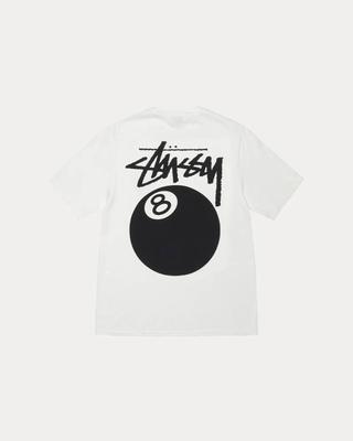 Stussy 8-шаровая футболка, пигментная окраска, натуральная