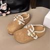 Японские тапочки мягкие вышивка сестры милые и прелестные Birkenstock мягкая подошва тапочки с носком кружево