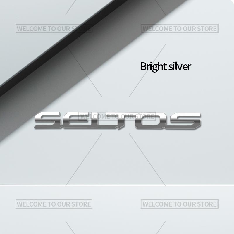 3D Car Styling For Kia Seltos Letter Emblem Turbo GDI Sport+ GT Line Badge Metal Stickers Rear Trunk Decals Auto Accessories ZY4
