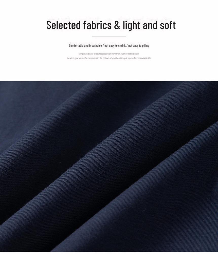 Мужская хлопковая летняя футболка-поло с коротким рукавом и отворотом для пожилых людей