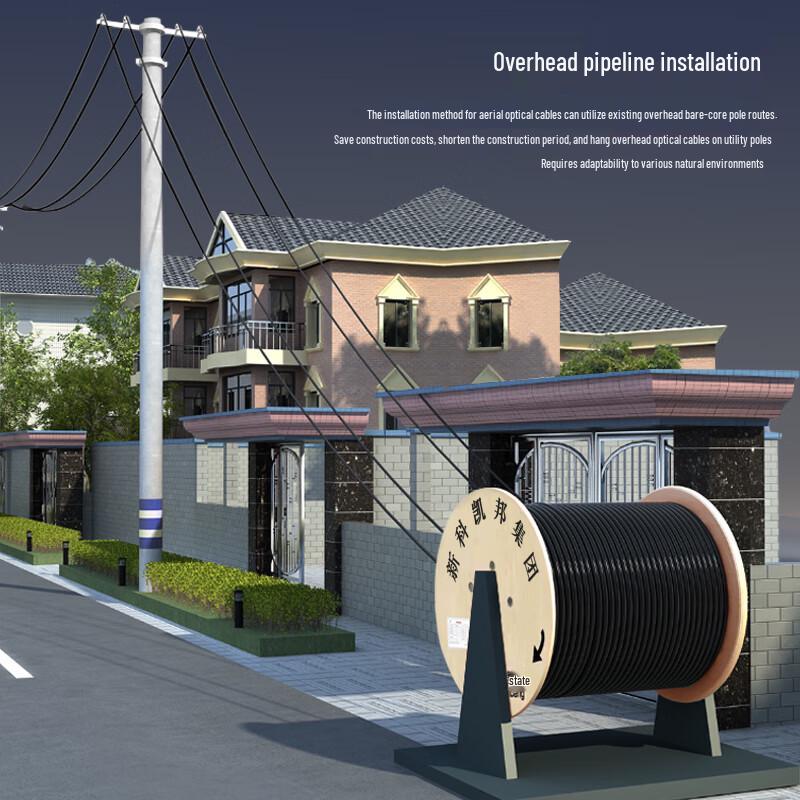 Xinke Kaibang GYTA Loose Tube Outdoor Armored Telecom Fiber Optic Cable