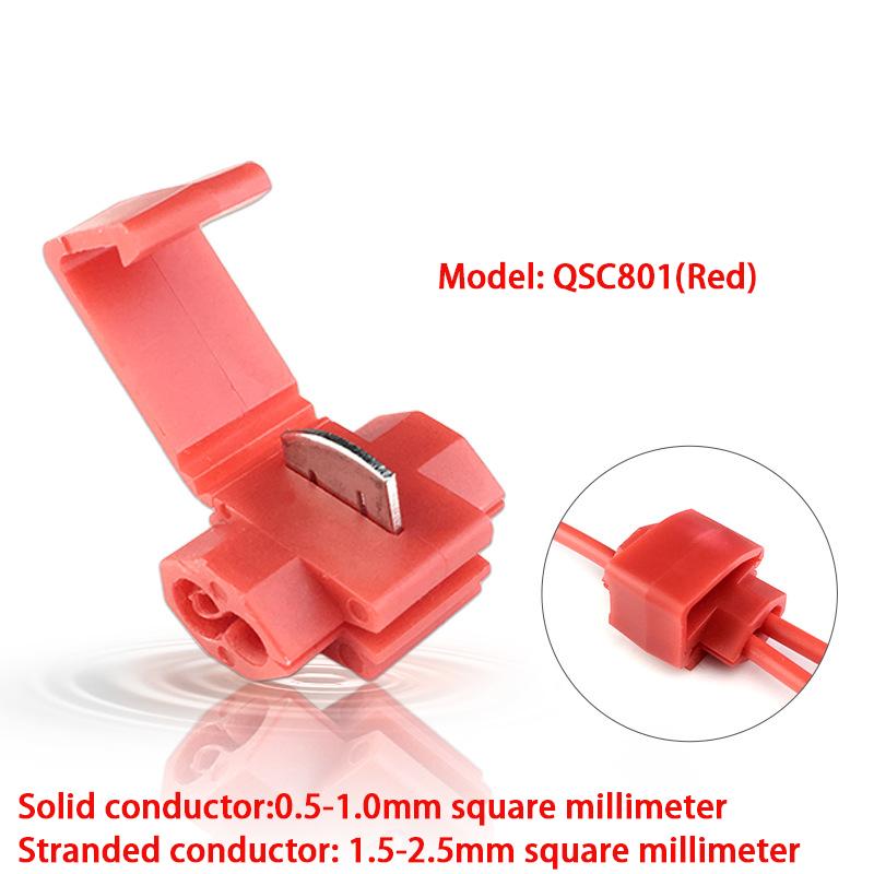 1050pcs Wire Cable Connectors Scotch Lock Electric Quick Splice Terminals Crimp Non Destructive Without Breaking Line AWG 2218