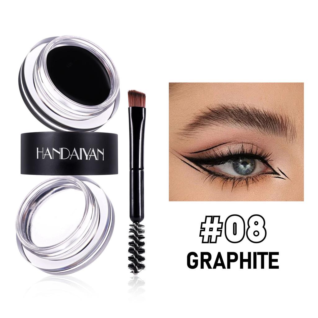 Набор бальзамов для бровей 2 в 1: водостойкие, высокопигментированные, наполненные, густые брови, в комплекте с двухсторонней щеточкой.