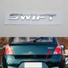 1pcs For Suzuki Swift Emblem Car Logo Sticker 3D Letter Word Rear Trunk ABS Plastic Chrome Silver Nameplate Auto Badge Decal
