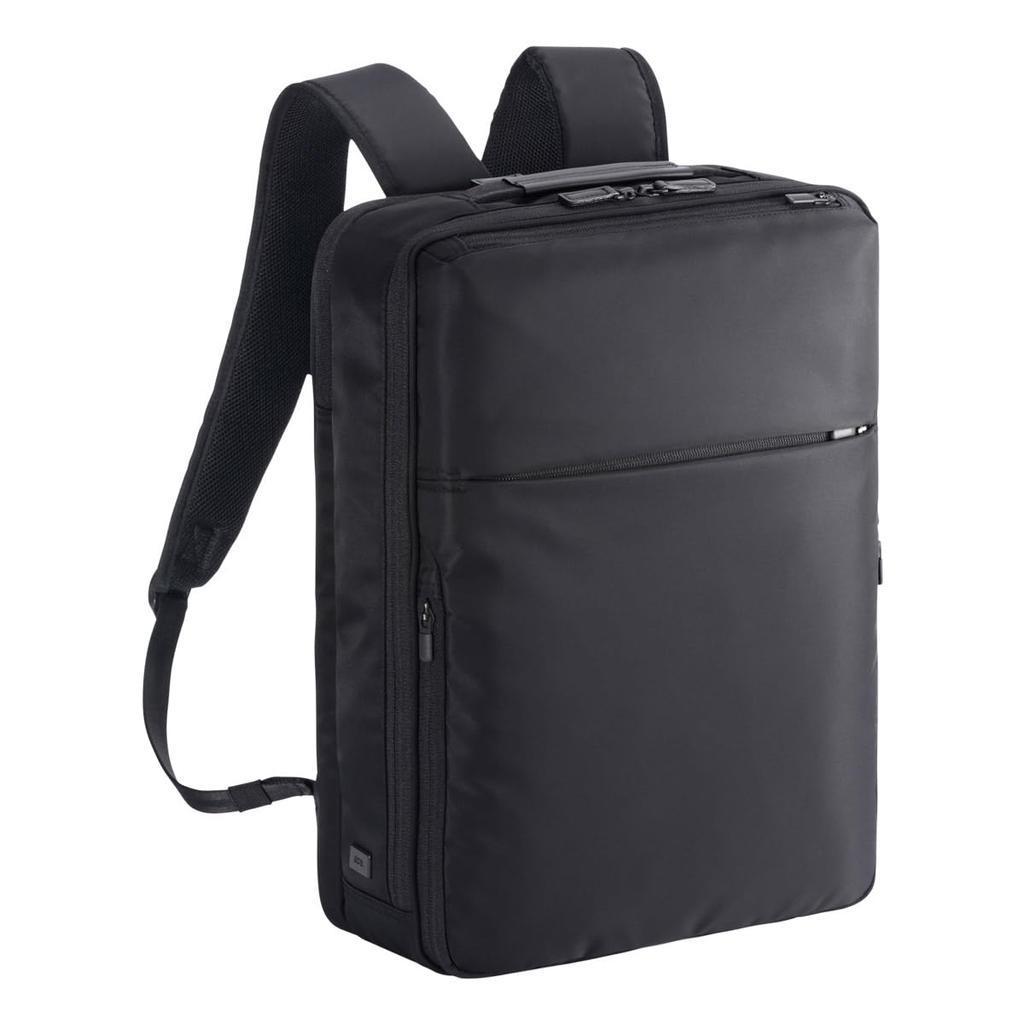 Business Backpack Inch PC Storage A4 Compatible Wide Harness Included Chest Belt Included 2 Air Chambers Silent Zipper Setup Possible Made of Recycled