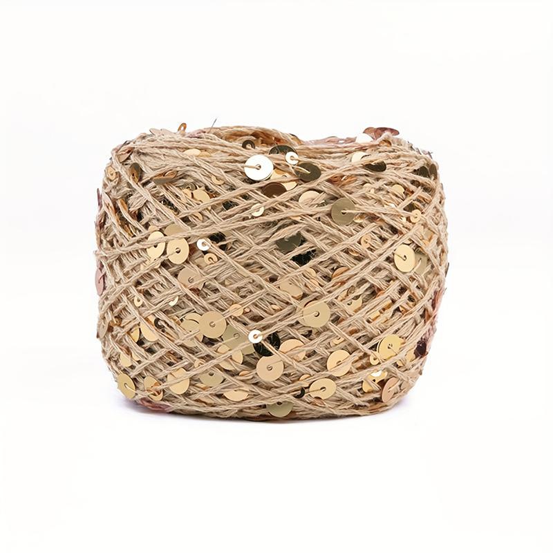 50 г Пряжа с пайетками двойного размера, Пряжа для рукоделия, Толстая декоративная пряжа, Пряжа с блестками для ручной работы, Премиальные причудливые принадлежности для вязания