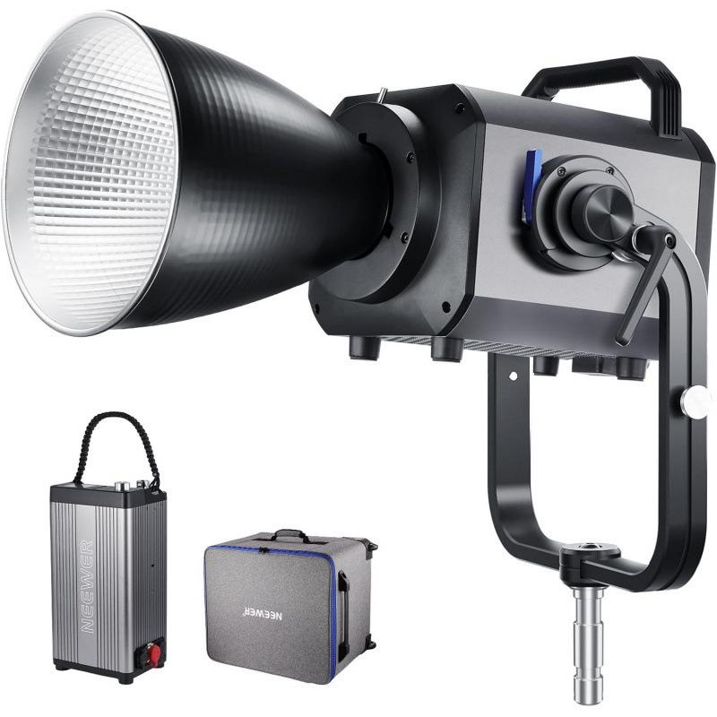 1200W Bi-Color COB LED Video Light AS1200B, UK Plug, Continuous Studio Lighting