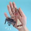Cello Guitar Acrylic Keychain VIOLIN Electric Guitar Model Keyring  Bag Pendant