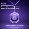 T8 TWS беспроводная Bluetooth-гарнитура, наушники-вкладыши, прозрачные наушники с электронным шумоподавлением, светодиодный цифровой дисплей, стереозвук, наушники для Xiaomi