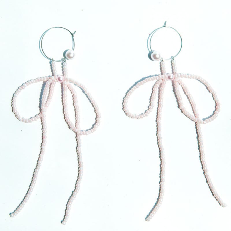 LOVUEE Pink Seed Angel Earrings