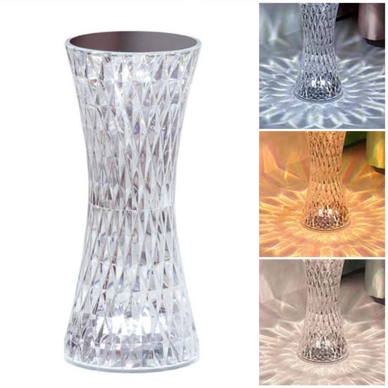 Прикроватная тумбочка с регулируемой яркостью RGB, пульт дистанционного управления, несколько цветов освещения, прикроватная настольная лампа со стеклянным абажуром, украшение