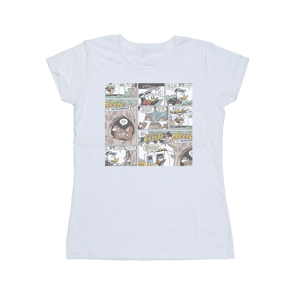 Disney Womens/Ladies Chip Â´n Dale Comic Cotton T-Shirt