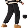 ASK JUNIOR Boys' Pants, Spring 2026, Children's Fashionable Versatile Cargo Pants, Running Trousers, Black, Size 140