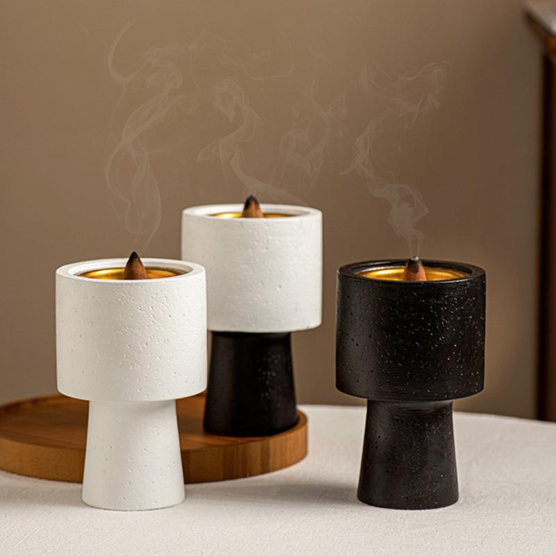 1шт цемент уникальный однотонный настольный стол ручное украшение цветной блок атмосфера ароматерапия печь декоративные товары для дома