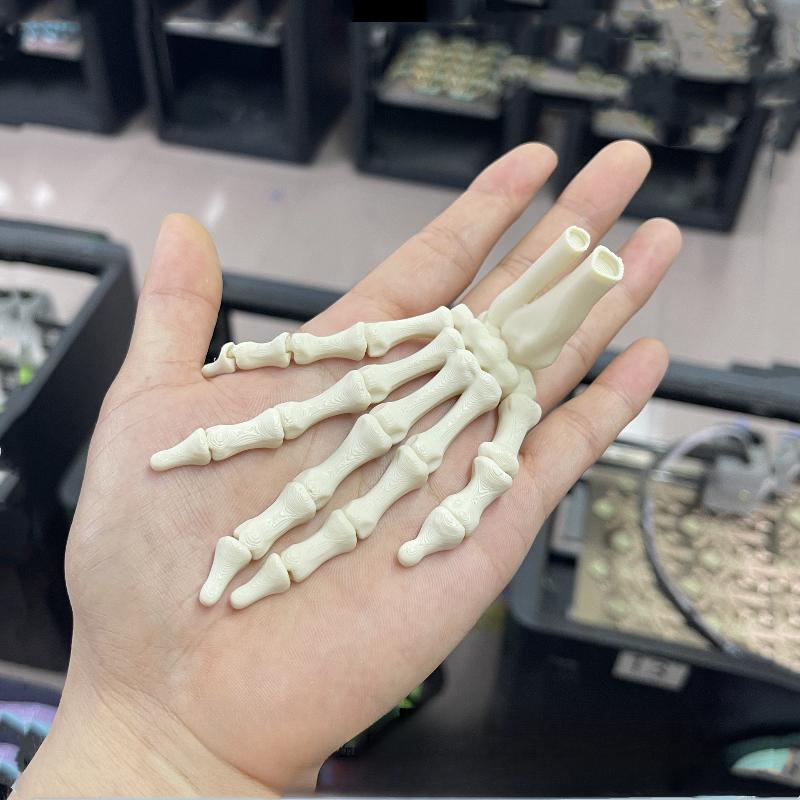 3D-печатная реалистичная гибкая модель скелета руки с суставами, привидение, украшение для Хэллоуина, домашний декор