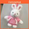 Keychain Plush Rabbit Toy Cute Stuffed Animal Doll Kids Birthday Keyring Gift