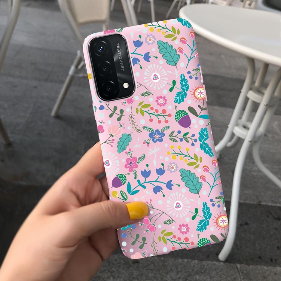 For Oppo A74 4G Case CHP2219 New Fashion Soft Silicone Phone Back Cover For Oppo A74 5G OppoA74 A 74 Cases Fundas Cartoon Bumper