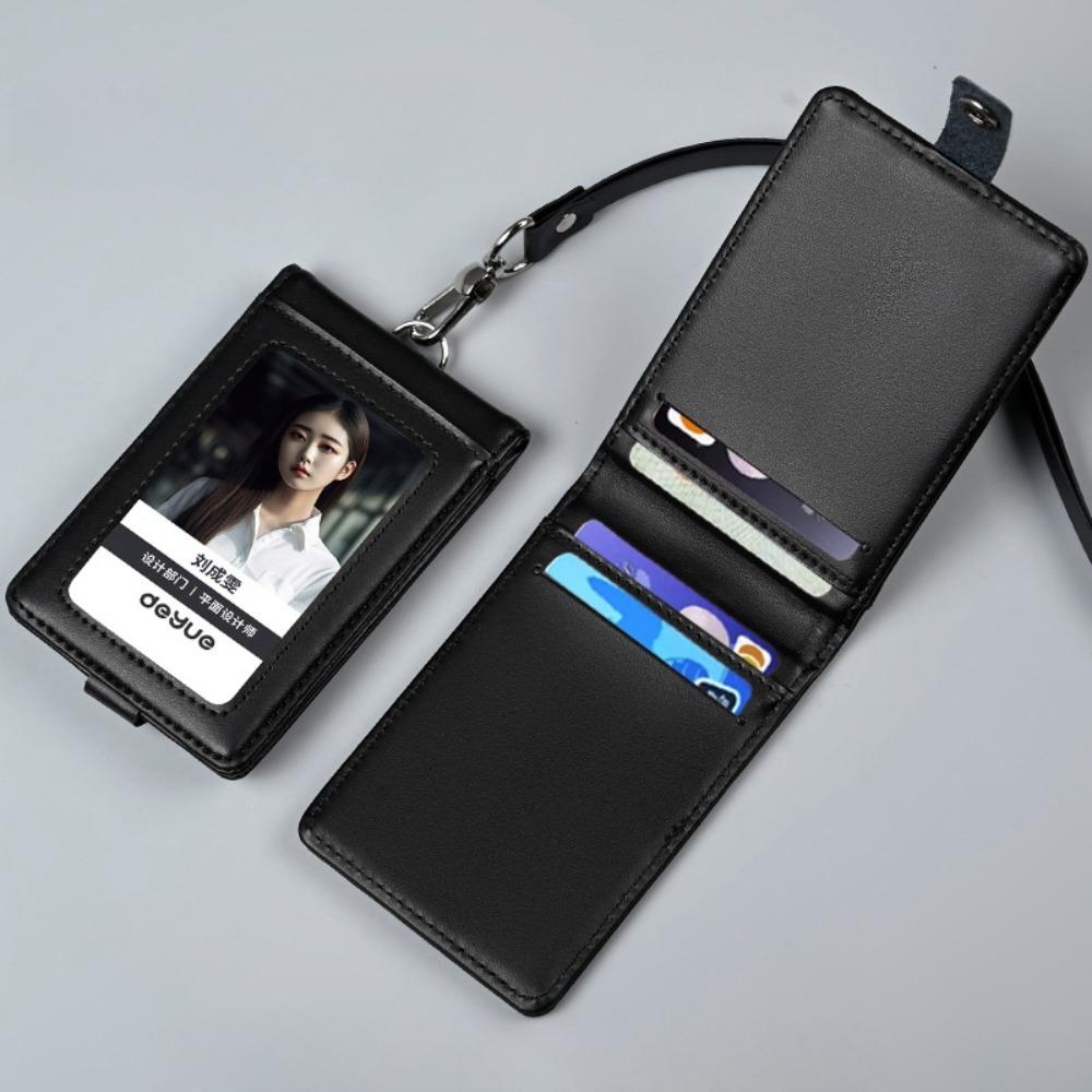 Защитный держатель для удостоверения личности, кожаный чехол для карты, чехол для пропуска сотрудника, чехол для рабочей карты студента