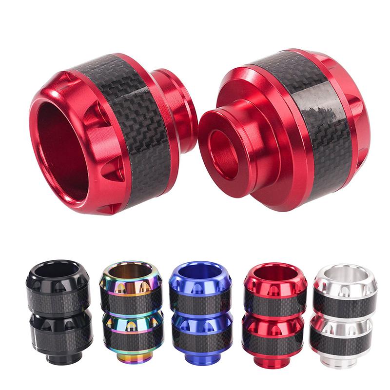 Universal Aluminum Alloy Front Suspension Protection Cup Frame Slider Falling Protector Modified For Motorbike Anti-Fall Bumpers