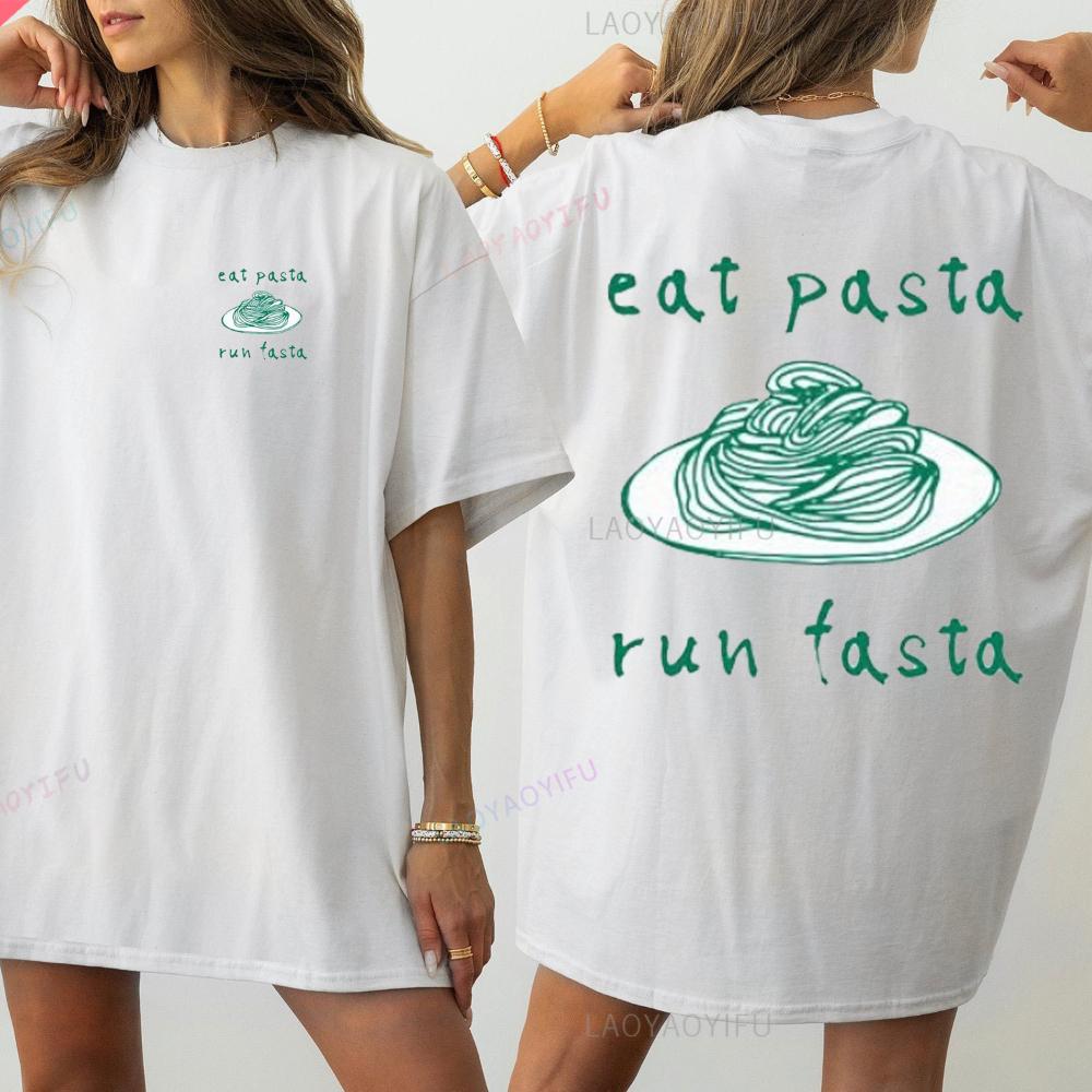 Pasta Makes the Chef Run Fasta - T-shirt Unisex Heavy Cotton Tee Gift