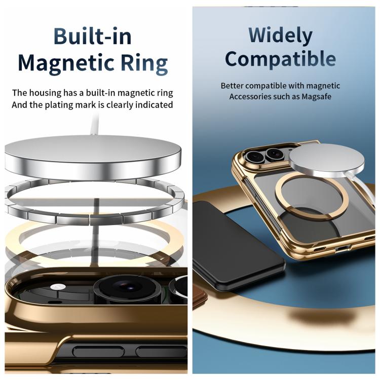 Clear Plated Magnetic Integrated Film Phone Case