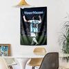 Messi Custom Your Name Wall Decor Tapestry Art For Pet Memorial Birthdaywedding Party Backdrop Family Gift