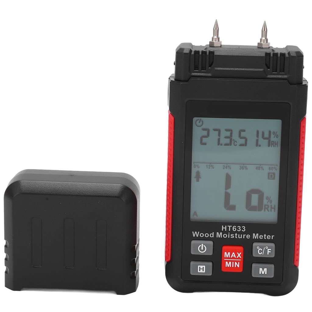 Деревообработчик Цифровой тестер Влагомер для древесины Детектор влажности дров для пиломатериалов Древесина Деревообработка Гипс Бумага Пол
