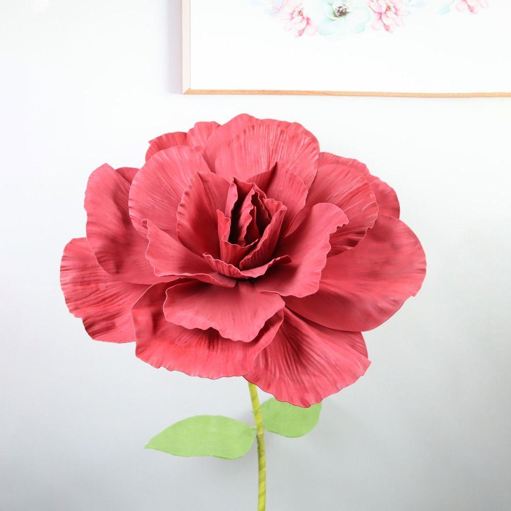 50см Имитация Оконного Цветка Гигантский Большой Сценический Цветок Новая ПЭ Роза Пена Цветок